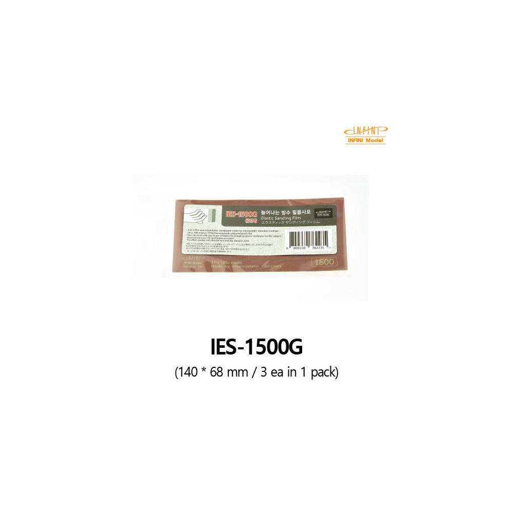 3 Films à polir induction électrostatique grain 1500 INFINI MODEL