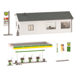 STATION SERVICE BP AVEC BAIES 1/87 HO FALLER