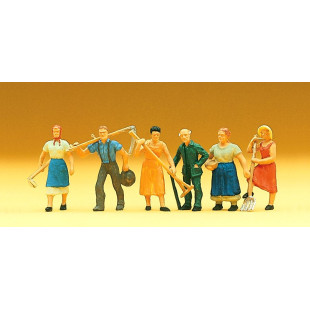 Personnages au 1/87 pour train électrique HO