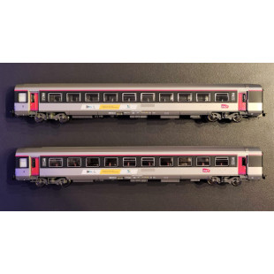 Coffret 2 Voitures corail VT "Rémi" Centre Val de Loire 1Cl & 2Cl SNCF HO PIKO