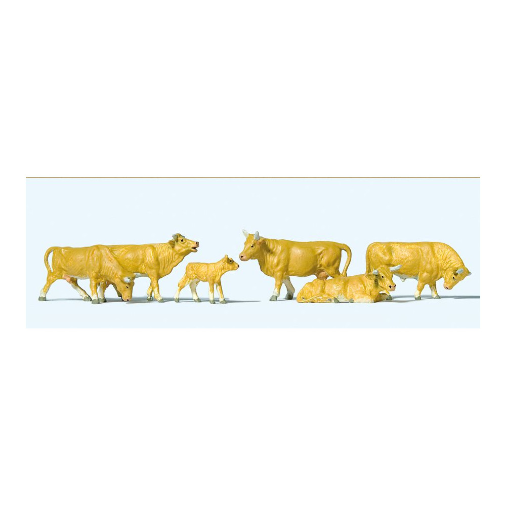 Vaches beiges 1/87 HO PREISER