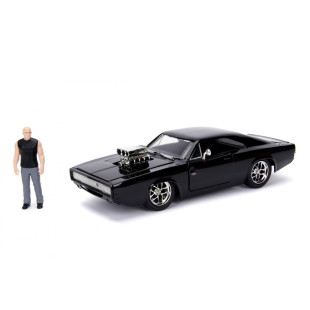 DODGE Charger Street 1970 & figurine Dom Torreto F&F 1/24 JADA TOYS