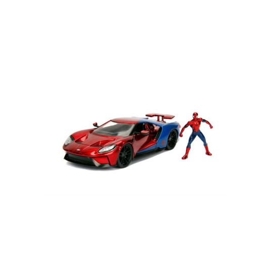 FORD GT 2017 & figurine Spider Man 1/24 JADA TOYS