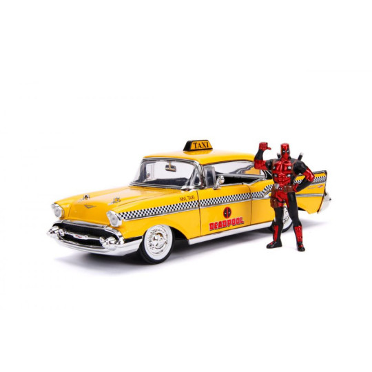 Marvel Taxi & figurine Deadpool 1/24 JADA TOYS