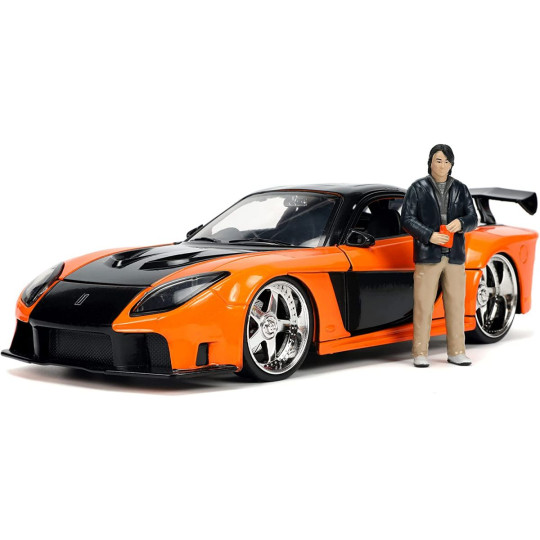 MAZDA RX7 1997 & figurine Han F&F 1/24 JADA TOYS