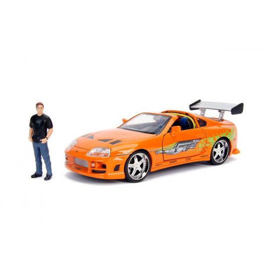 TOYOTA Supra 1995 & figurine Brian O'Connor F&F 1/24 JADA TOYS