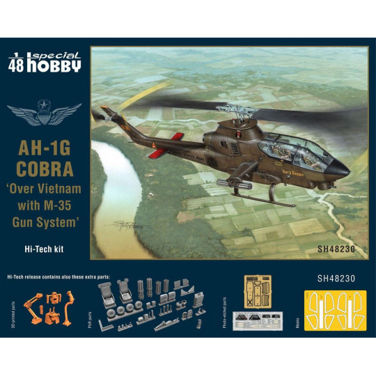 Hélicoptère d'attaque US AH-1G Cobra maquette 1/48 SpecialHobby