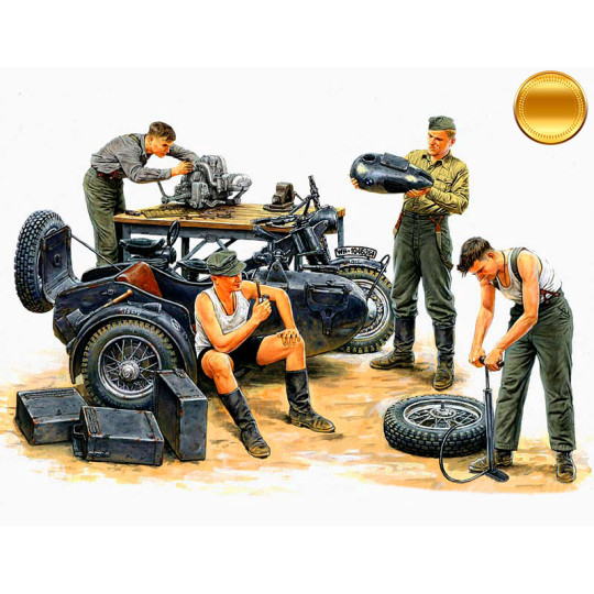 Equipe d'entretien motocycliste allemande  1/35 MB