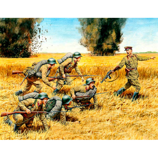 Contre Attaque (armée soviétique été 41-42. 6 figurines)  1/35 MB