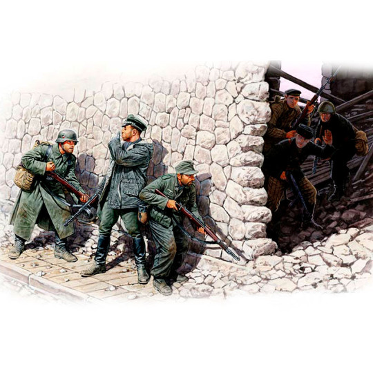 Rencontre fortuite (6 fig allemands et marins soviétiques) 1/35 MasterBox