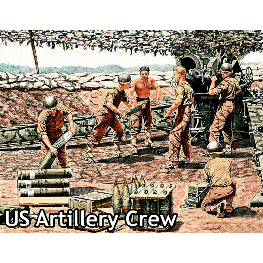 Set artilleurs US army 1944-1945 1/35 MB