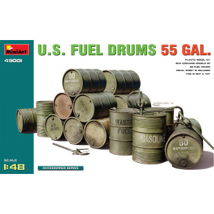 Baril d'essence US 55 Galons 1/24 MINIART