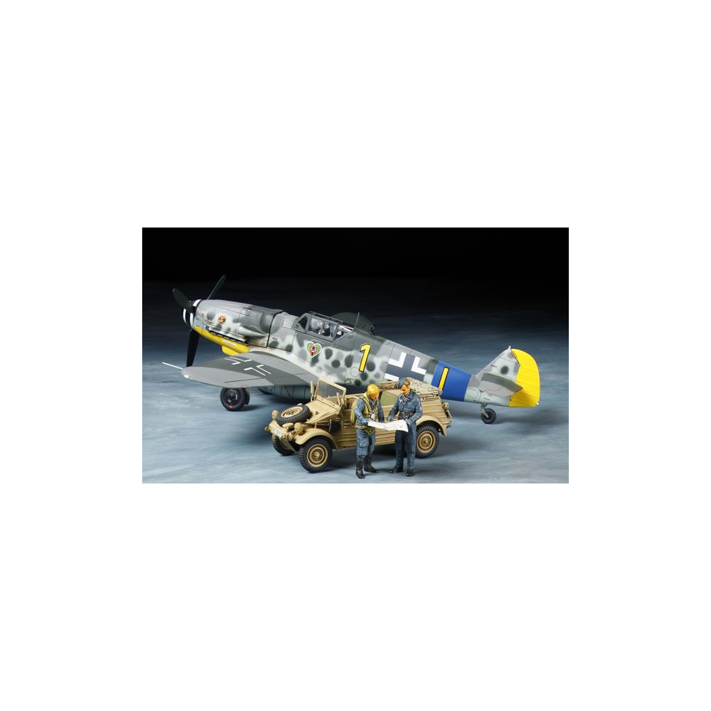 Messerschmitt BF109G-6 & Kübelwagen maquette 1/48 TAMIYA