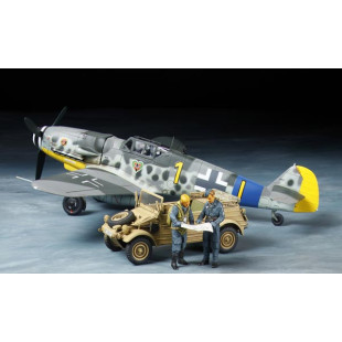 Messerschmitt BF109G-6 & Kübelwagen maquette 1/48 TAMIYA