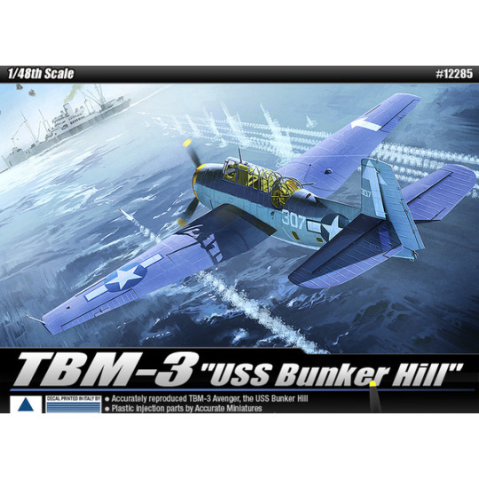 Grumman TBM-3 « Avenger » Bombardier-Torpilleur 1943 maquette 1/48 ACADEMY