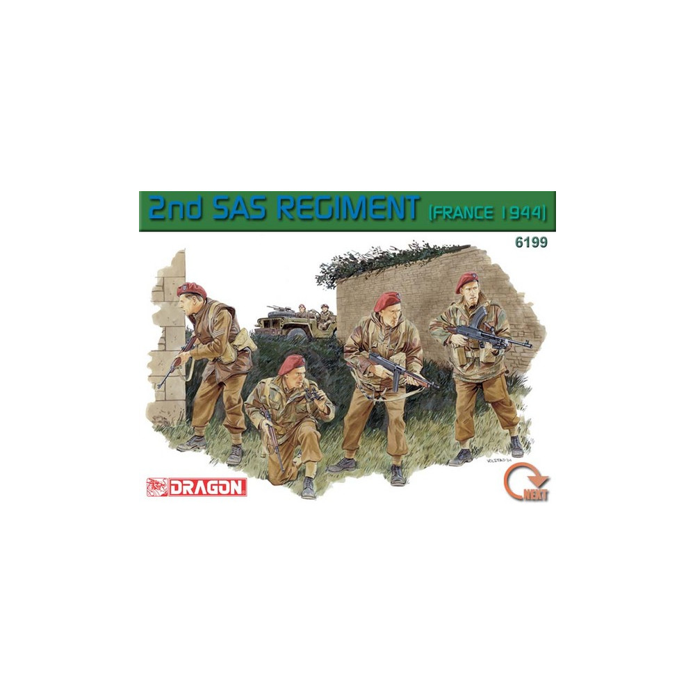 Soldats GB Army WW2 SAS France 44 maquette 1/35 DRAGON