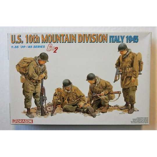 Soldats US Army WW2 Mountain Division Italie 45 maquette 1/35 DRAGON