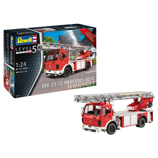 Camion pompier Mercedes Benz DLK 23-12 1419 F/1422 F maquette 1/24 REVELL