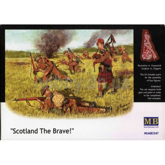 Soldats WW2 Scotland the brave maquette 1/35 MasterBox