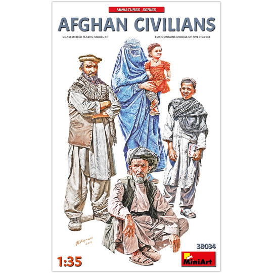 CIVILS Afghans maquette 1/35 MINIART