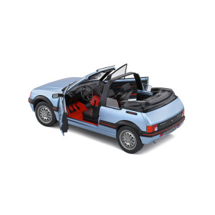 Peugeot 205 CTI 1986 Cabriolet Bleu Azzuro 1989 1/18 SOLIDO