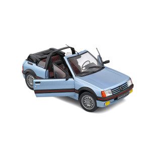 Peugeot 205 CTI 1986 Cabriolet Bleu Azzuro 1989 1/18 SOLIDO