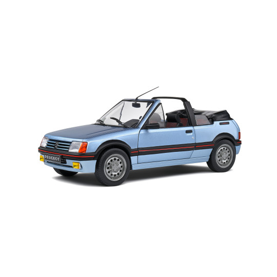 Peugeot 205 CTI 1986 Cabriolet Bleu Azzuro 1989 1/18 SOLIDO
