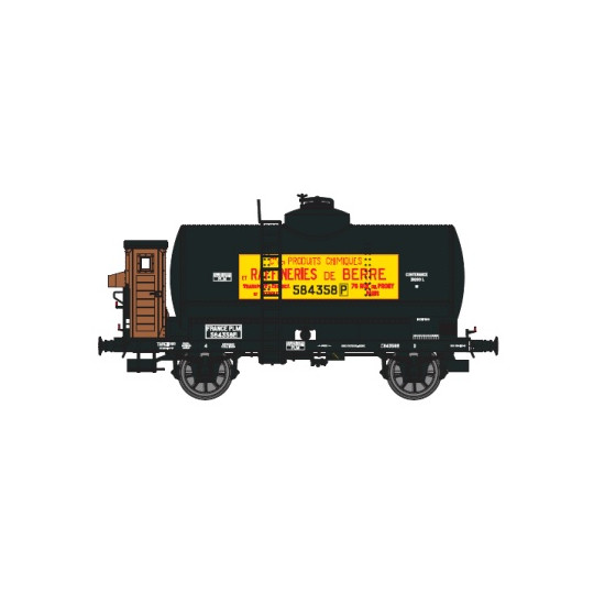 Coffret Set 2 Wagons Citernes OCEM 29 "Raffineries de Berre"  1/87 HO REE
