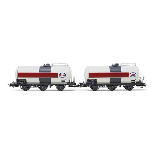 Coffret Set 2 Wagons 3 essieux citernes SNCF "ESSO" 1/87 JOUEF