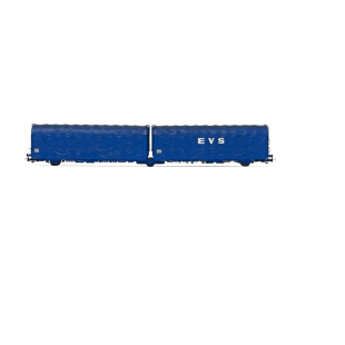 Wagons bache SNCF Couplage 3 essieux "EVS" 1/87 JOUEF