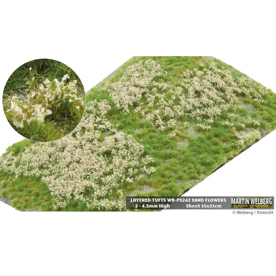 Décor Fleurs touffes en couches Sable 2-4,5 mm Martin Welberg