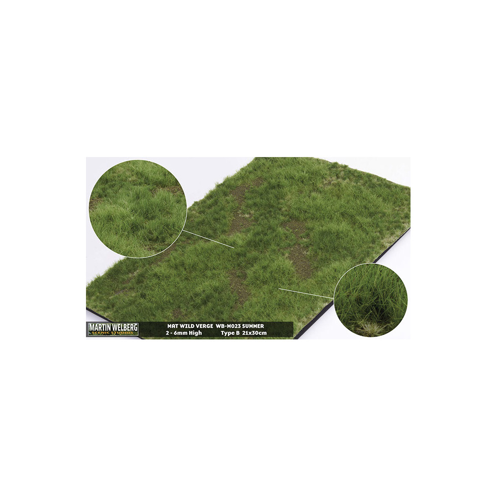 Décor Berme sauvage été type B 2-6mm plaque 21x30cm Martin Welberg