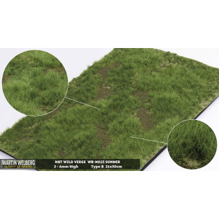 Décor Berme sauvage été type B 2-6mm plaque 21x30cm Martin Welberg