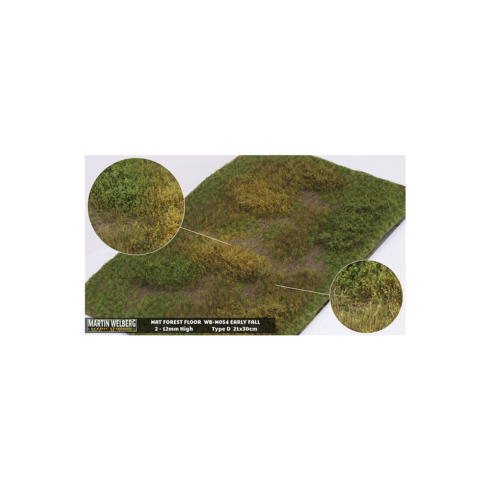 Décor Terre forestière type D 2-12mm plaque 21x30cm Martin Welberg