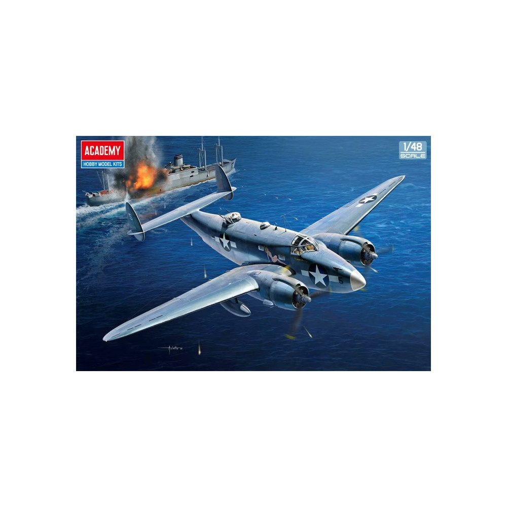 Lockheed PV-1 Ventura USN "Iles Salomon" maquette 1/48 ACADEMY