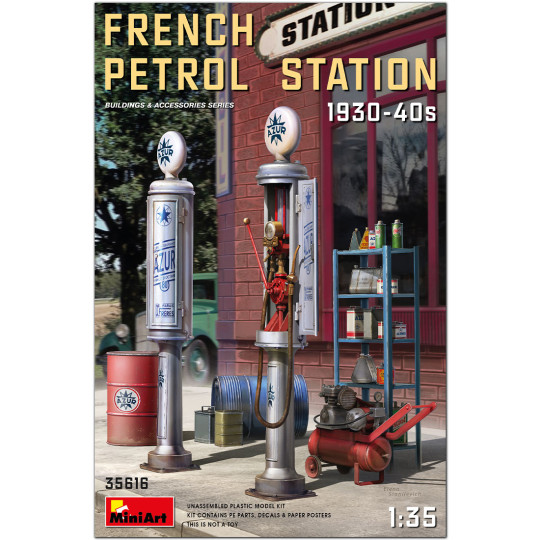 Station Services française années 30 + photodécoupe 1/35 MINIART