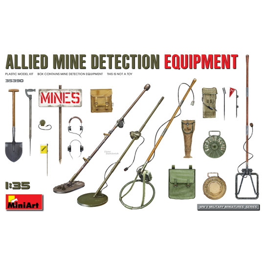 Equipement allié de détections de mines allemandes 1/35 MINIART