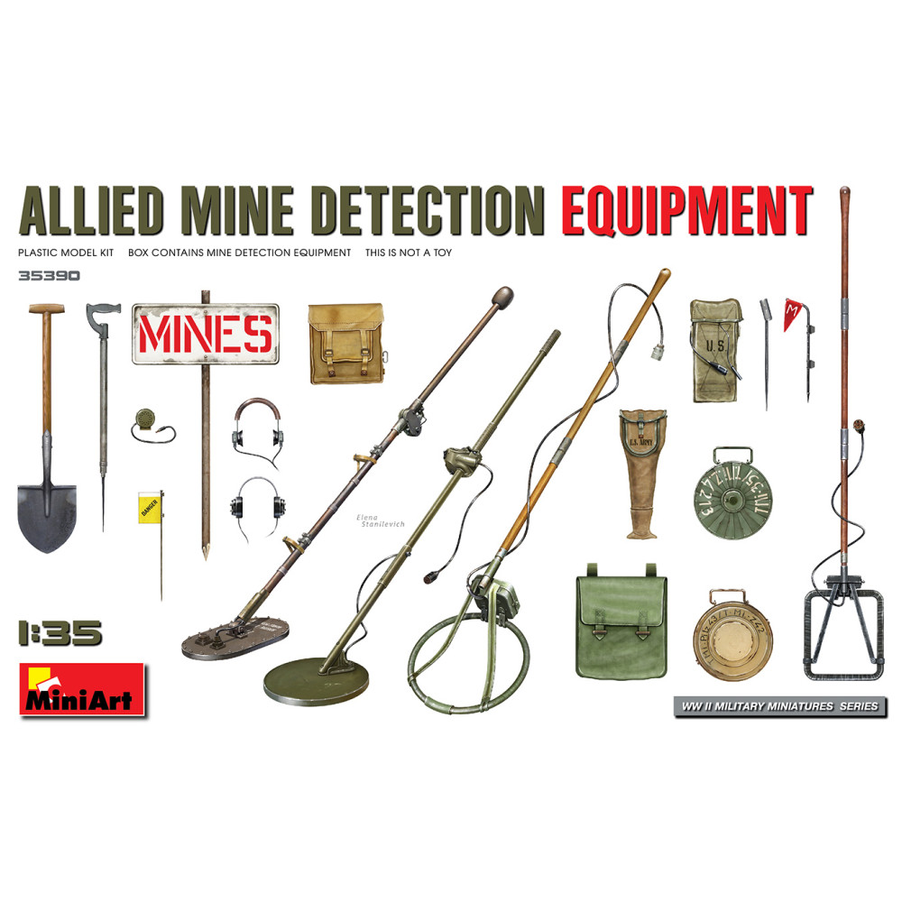 Equipement allié de détections de mines allemandes 1/35 MINIART