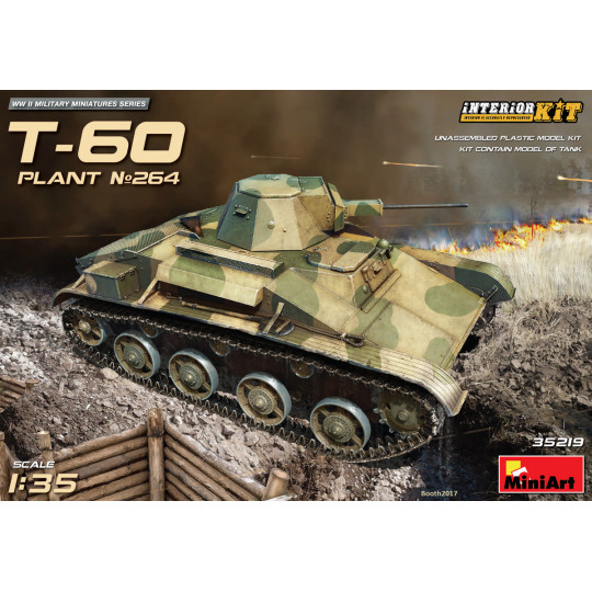 Char T-60 (plant 264,Stalingrad) avec intérieur 1/35 MINIART