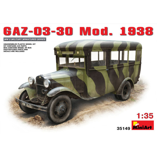 Bus Soviétique modèle GAZ 03-30 1938 1/35 MINIART