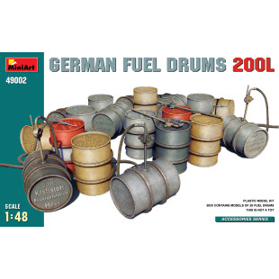 20 Barils d'essence allemands 200 Litres 1/48 MINIART