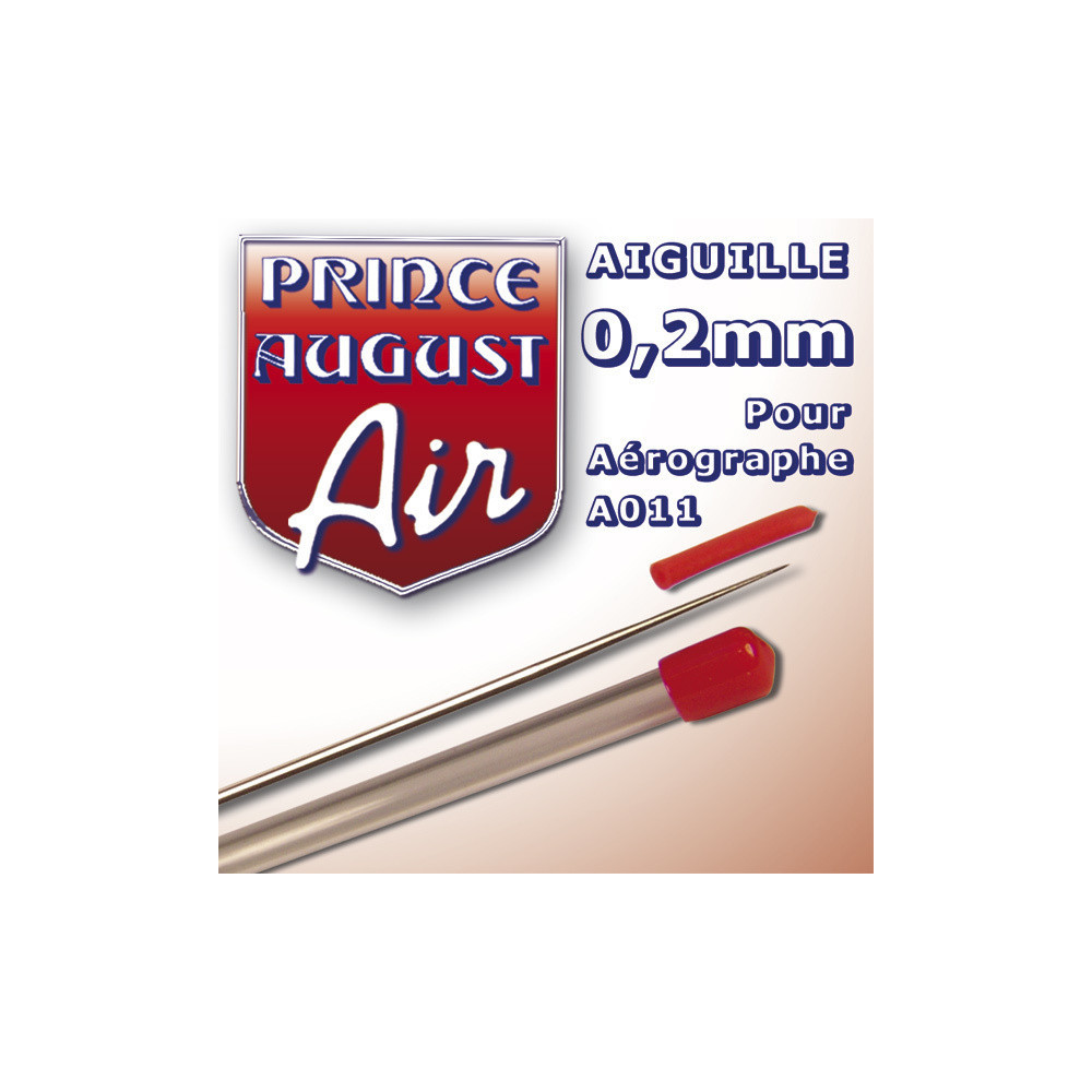 AIGUILLE 0,2 mm POUR AEROGRAPHE A011 PRINCE AUGUST