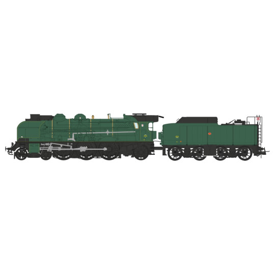 Locomotive vapeur Digital SON 231G SNCF 1/87 HO REE