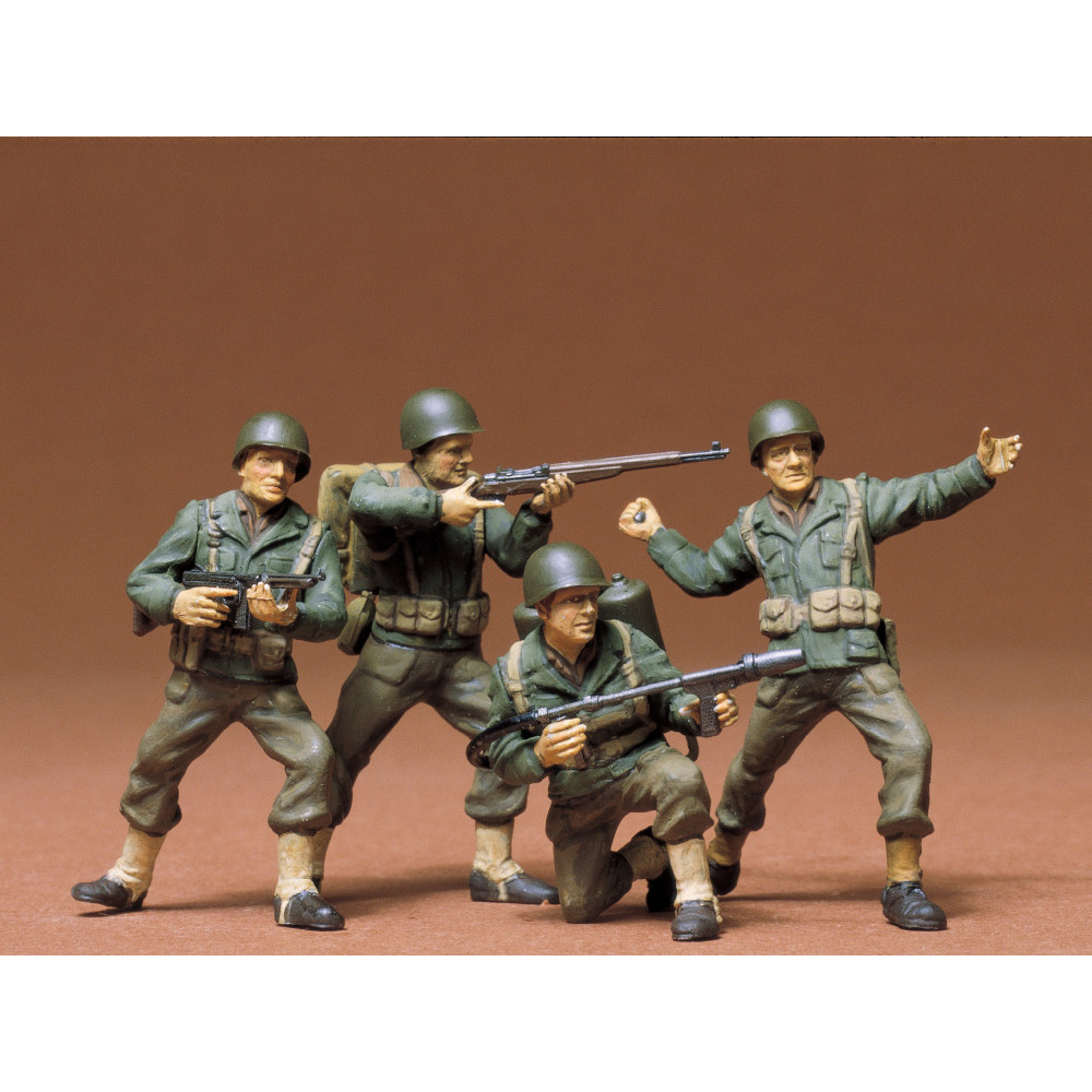 US Army Infanterie WW2 Figurines maquette 1/35 TAMIYA