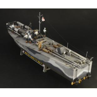 Navire Vedette lance-torpille Royal Navy Motor Torpedo Boat VOSPER MTB74 maquette 1/35 ITALERI