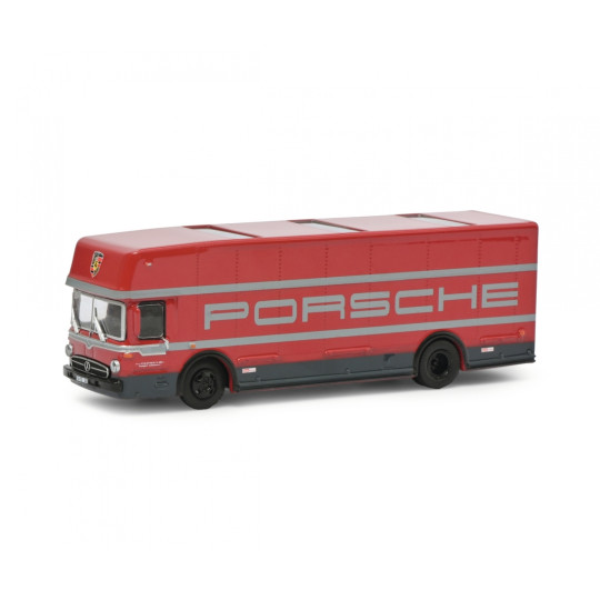 Bus Mercedes écurie Porsche 1/87 SCHUCO