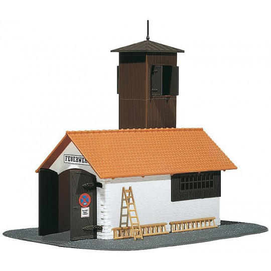 DEPOT POMPIERS POMPE INCENDIE 1/87 FALLER