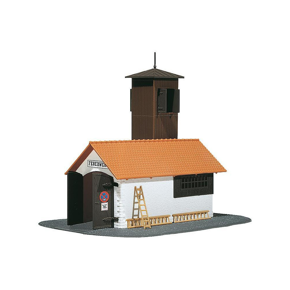 DEPOT POMPIERS POMPE INCENDIE 1/87 FALLER