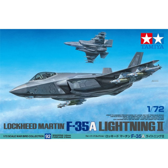 Avion Lockeed Martin F-35A LIGHTINING II maquette 1/72 TAMIYA