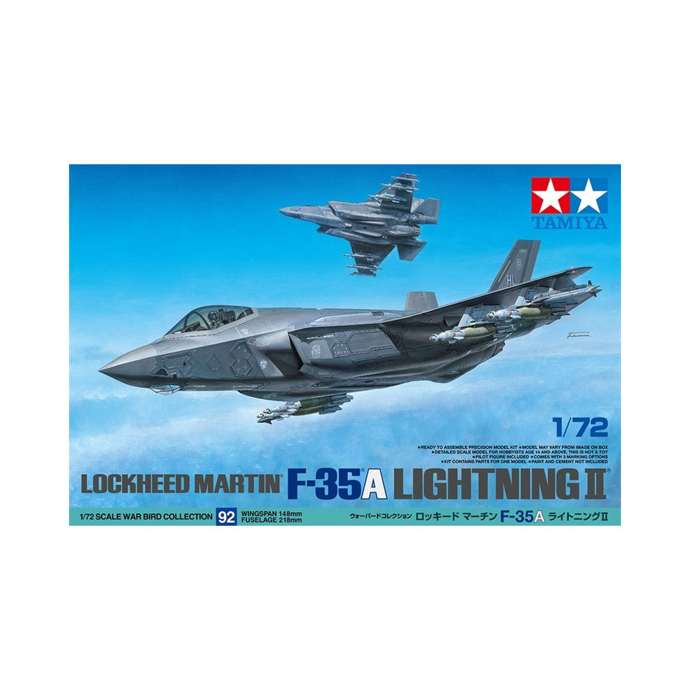 Avion Lockeed Martin F-35A LIGHTINING II maquette 1/72 TAMIYA